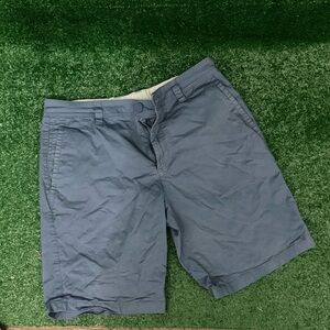 Armani Exchange Blue Flat Front Shorts